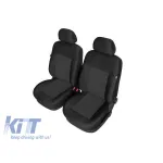 Tapițerie Kegel potrivită pentru scaunele din față ale Audi A4 B8 2007-2015, neagră cu model Performance AutoTuning