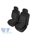 Tapițerie Kegel potrivită pentru scaunele din față ale Kia Sportage 2015-2020, neagră cu model Performance AutoTuning
