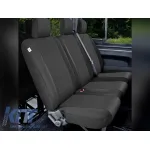 Tapițerie Kegel seria Tailor Made potrivită pentru bancheta triplă completă din spate pe Renault Trafic, Opel Vivaro, Nissan NV300, Fiat Talento după 2014, neagră Performance AutoTuning
