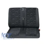 Tapițerie potrivită pentru modelul Profi 2 Petex Eco-Class pentru bancheta din spate dublă, gri cu ornamente albastre Performance AutoTuning