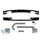 Adăugiri M3 Performance cu țevi și difuzor potrivite pentru BMW Seria 3 F30 sedan, F31 break 2011-2019 Performance AutoTuning