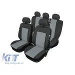 Tapițerie Kegel seria Stuttgart 1+1+1 dimensiune L potrivită pentru scaunele frontale individuale și scaunul din spate complet, culoare negru/gri Performance AutoTuning
