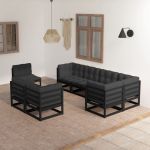Set mobilier grădină cu perne, 8 piese, lemn masiv pin GartenMobel Dekor