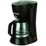 Cafetieră Zass ZCM 02 neagră, 0,6 L, 4-6 cești, 600 W