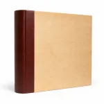 Album foto 10x15 cm pentru 500 poze, coperta lemn natur si piele eco