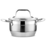 Oală din inox Zass Gourmet ZG-SC01-16 cu capac, 1,9L, 16 cm