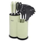 Set cuțite și ustensile de bucătărie 8 piese cu suport Zass Gourmet ZG-KS 05