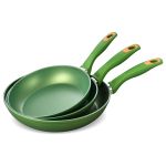Set 3 tigăi antiaderente Zass Gourmet din aluminiu turnat, verde