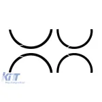 Extensii pentru aripi potrivite pentru Mercedes GLE W166 2015-2019 cu bare AMG Performance AutoTuning