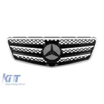 Grilă tip AMG crom/neagră, potrivită pentru Mercedes E-Class W212 2009-2013 Performance AutoTuning