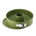 Tavă pentru tort cu 2 baze detașabile ZASS Gourmet ZG-BW 03, 26 cm, verde