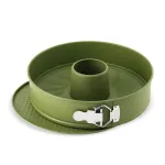 Tavă pentru tort cu 2 baze detașabile ZASS Gourmet ZG-BW 03, 26 cm, verde