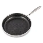 Tigaie din inox 28 cm cu acoperire ceramică tip fagure ZASS