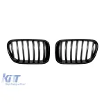 Grile rinichi negre potrivite pentru BMW X3 F25 2010-2014 Performance AutoTuning