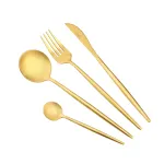 Set tacâmuri 24 piese ZASS Gourmet ZG-CS 04 Gold, inox auriu mat