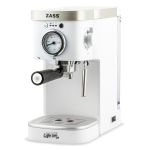 Espressor de cafea manual Zass ZEM 08, 20 bari, rezervor 1,2 L, alb