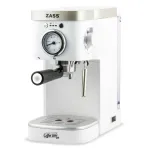 Espressor de cafea manual Zass ZEM 08, 20 bari, rezervor 1,2 L, alb