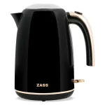 Fierbator electric ZASS ZCK 22, 1,7 litri, Rose Gold, baza 360°
