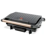 Grill electric Zass ZPG 20 pentru panini si sandwich-uri, 1500 W, Rose Gold