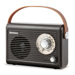 Radio retro Bluetooth Electromures EM 1005 maro, FM, USB, AUX, baterie reincarcabila