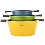 Set 3 oale antiaderente din aluminiu turnat ZASS Gourmet ZG-ACS 02