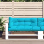Perne de paleți, 3 buc., turcoaz, material textil GartenMobel Dekor
