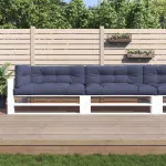 Perne de paleți, 5 buc., bleumarin, material textil GartenMobel Dekor