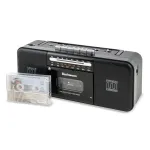 Difuzor Bluetooth cu casetofon și radio FM/AM/SW Electromureș EM 1010 negru