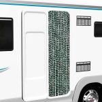 Perdea pentru insecte, verde și alb, 56 x 185 cm, chenille GartenMobel Dekor