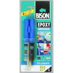 Adeziv epoxidic universal Bison Epoxy, 24 ml, rezistență mare