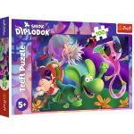 PUZZLE TREFL 100 DRAGONUL DIPLODOK SI PRIETENII SAI SuperHeroes ToysZone