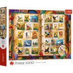 PUZZLE TREFL 1000 COLECTIA DE TIMBRE ATLASUL PASARILOR SuperHeroes ToysZone