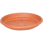 Farfurie rotundă pentru ghiveci ICS Erica, teracotă, plastic, 18 cm