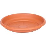 Farfurie rotundă pentru ghiveci ICS Erica, teracotă, plastic, 16 cm