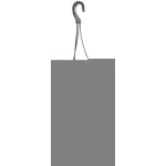 Ghiveci suspendat Ratolla Round W 240 maro, cu farfurie si agatatoare