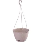 Ghiveci suspendat Ratolla Round 24 cm mocca cu suport si farfurie