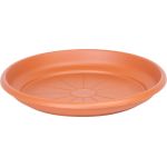 Farfurie rotundă pentru ghiveci Erica, plastic teracotă, 22 cm