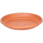 Farfurie rotundă pentru ghiveci Erica, plastic teracotă, 22 cm