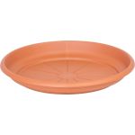 Farfurie rotundă pentru ghiveci ICS Erica, plastic teracotă, 24 cm