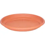 Farfurie rotunda pentru ghiveci ICS Erica, plastic teracota, 46 cm