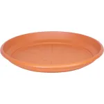 Farfurie rotunda pentru ghiveci ICS Erica, plastic teracota, 55 cm