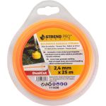 Fir trimmer rotund DualCut 2,4 mm x 25 m pentru motocoasa