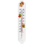 Termometru exterior metalic Strend Pro Country, 50 cm, decor rustic