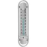 Termometru exterior pentru geam Strend Pro TM-180, aspect aluminiu