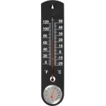 Teplomer Strend Pro TMS-055 BlackBar, vonkajší, na okno, 250x55x12 mm, plast, s vlhkomerom