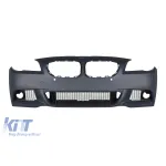 Bara frontală M Technik potrivită pentru BMW Seria 5 F10 sedan, F11 touring 2010-2013 cu PDC, cu duze de spălare, fără lumini de ceață Performance AutoTuning