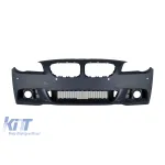 Bara frontală M Technik potrivită pentru BMW Seria 5 F10 sedan, F11 touring 2013-2017 cu PDC, cu duze de spălare, fără faruri de ceață Performance AutoTuning