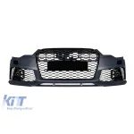 Bumper frontal tip RS6 potrivit pentru Audi A6 C7 4G 2011-2015 cu PDC, cu capacete pentru duze Performance AutoTuning