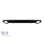 Difuzor tip RS7 cu capete cromate potrivit pentru bara spate standard a Audi A7 Sportback 2010-2014 -O--O- Performance AutoTuning