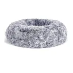 FEANDREA Pat pufos pentru caini si pisici, cu husa detasabila, lavabila, plus moale cu fir lung, 60 cm, gri Household NewTrend